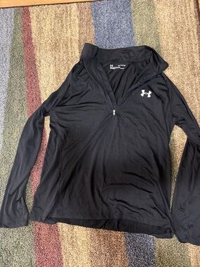 Under Armour Black Half-Zip Performance Top 2XL